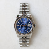 2023 Rolex Sky Dweller Blue Dial Fluted Jubilee 42mm