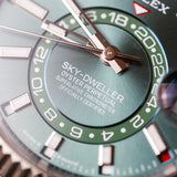 2024 Rolex Sky Dweller Mint Green Dial Fluted Jubilee