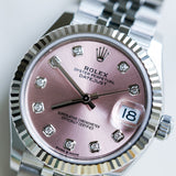 2024 Rolex Datejust 31 Pink Dial Fluted Jubilee