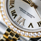 2024 Rolex Datejust 31 Silver Dial Diamonds Bezel Jubilee Ref.278383RBR