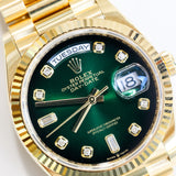 2024 Rolex Daydate 36 Green Dial 128238