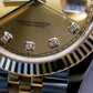 2023 Rolex Datejust 41 Champagne Diamonds Dial Fluted Jubilee Two Tone Yellow Gold