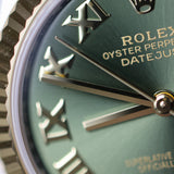 2023 Rolex Datejust 31 Green Dial Two Tone Yellow Gold