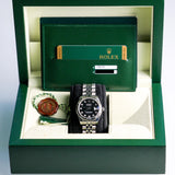 2011 Rolex Datejust 31 Black Diamonds Dial Fluted Jubilee