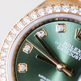 2023 Rolex Datejust 28 Green Dial RG 279135RBR