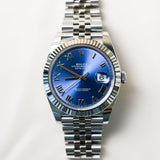 2023 Rolex Datejust 41 Blue Dial Fluted Jubilee