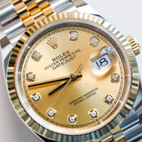 2024 Rolex Datejust 36 Champagne Dial Fluted Jubilee Ref.126233