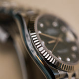 2022 Rolex Datejust 36 Fluted Jubilee Olive Palm-Motif Diamonds Dial