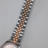 2022 Rolex Datejust 28 Rose-Colour Dial Fluted Jubilee Two Tone Rose Gold