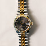 2023 Rolex Datejust 31 Dark Grey Dial Fluted Jubilee Two Tone Yellow Gold