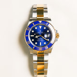 2023 Rolex Blue Submariner Date Two Tone Yellow Gold