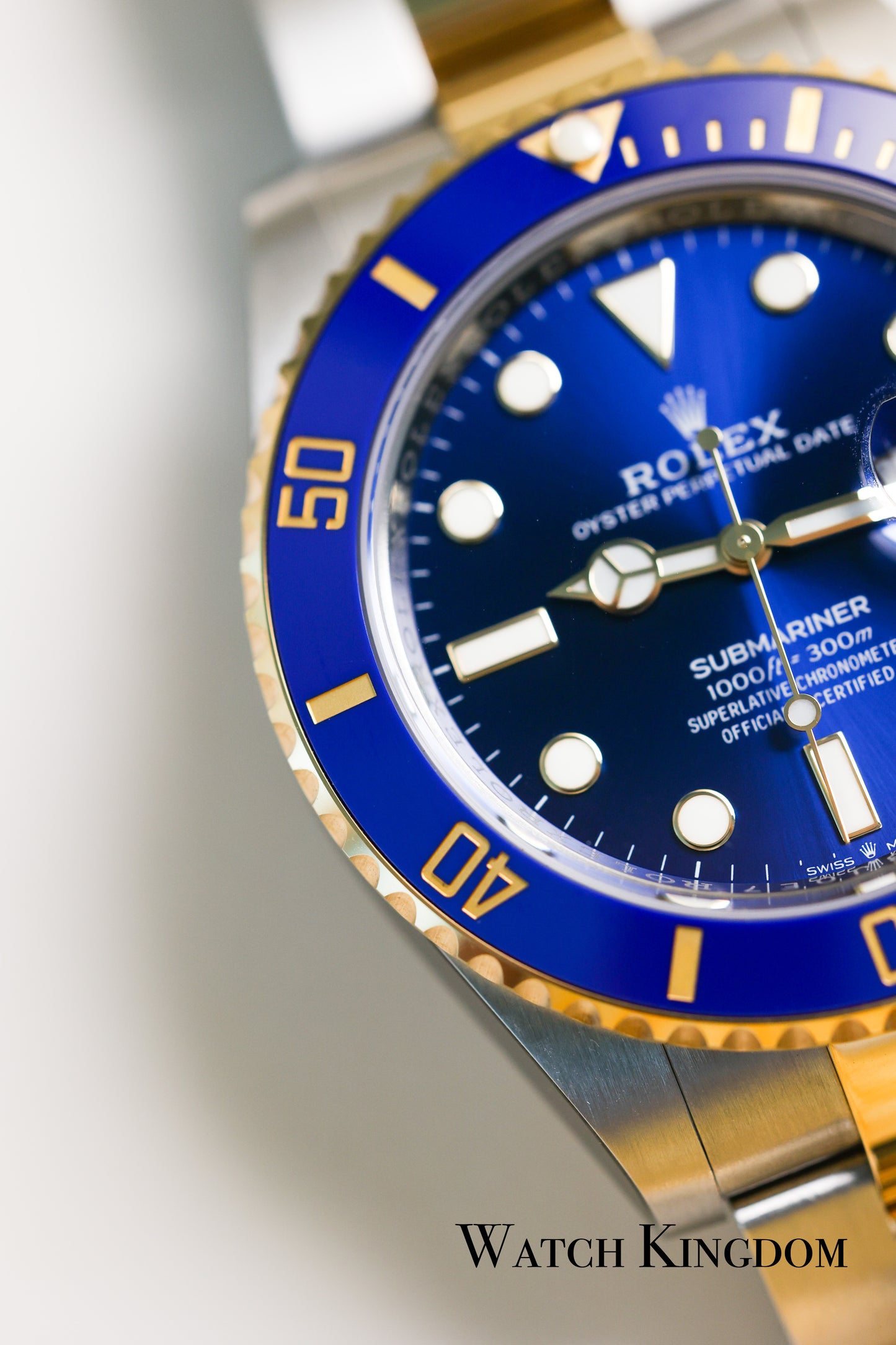 2023 Rolex Blue Submariner Date Two Tone Yellow Gold
