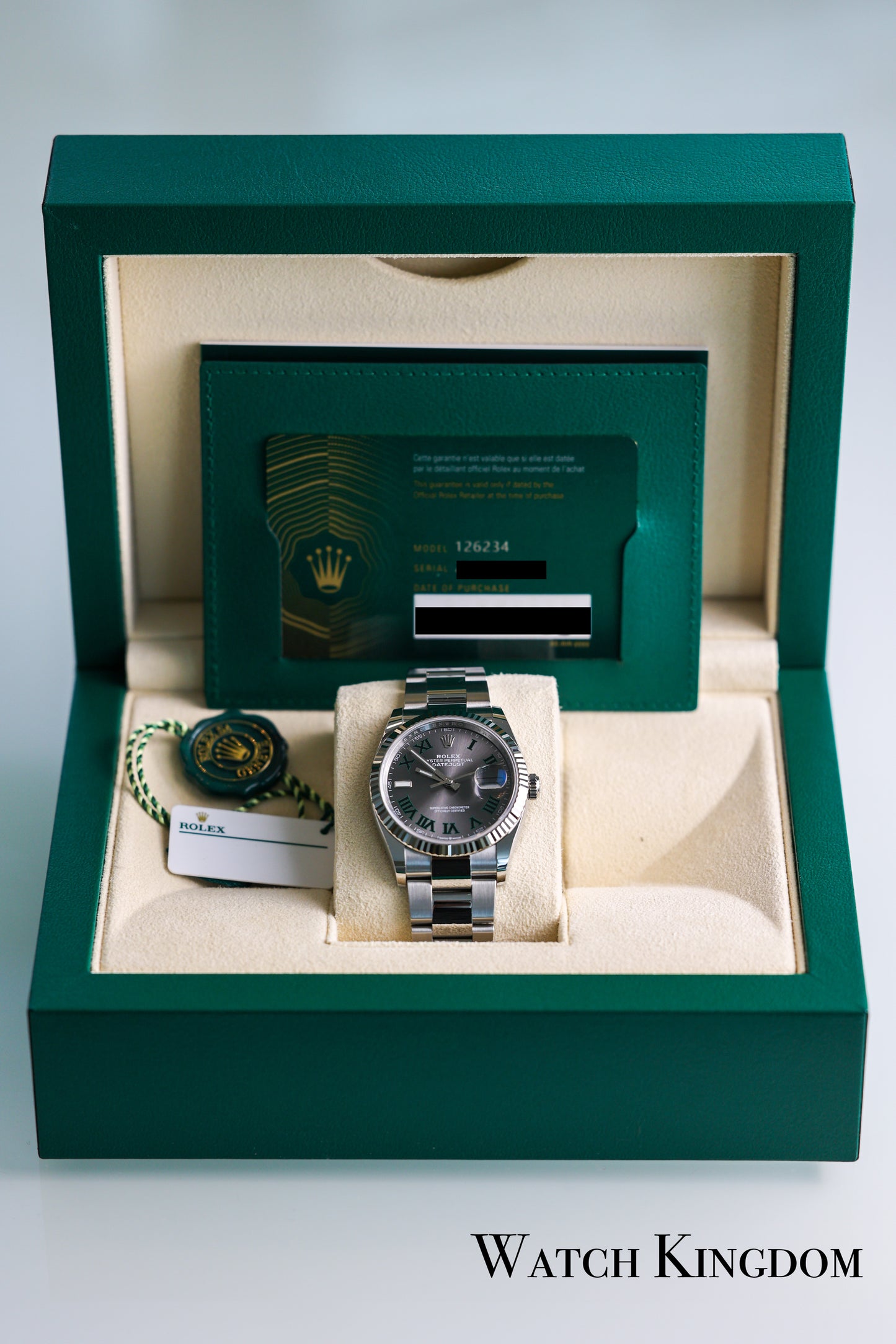 2023 Rolex Datejust 36 Fluted Oyster Bracelet ‘Wimbledon’