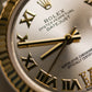 2023 Rolex Datejust 31 Silver Dial Two Tone Yellow Gold Fluted Jubilee