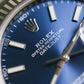 2023 Rolex Datejust 41 Blue Index Dial Fluted Oyster Bracelet