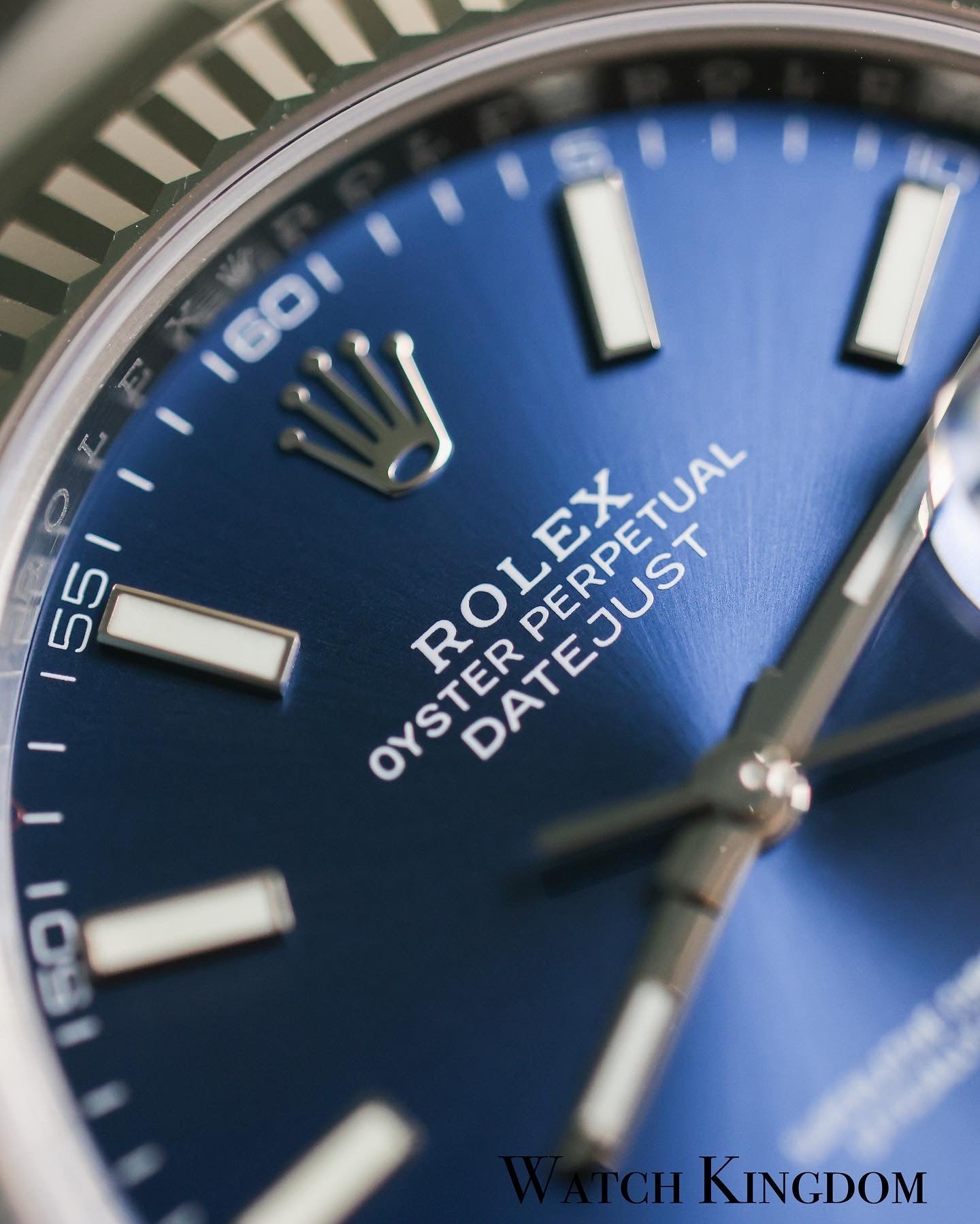 2023 Rolex Datejust 41 Blue Index Dial Fluted Oyster Bracelet