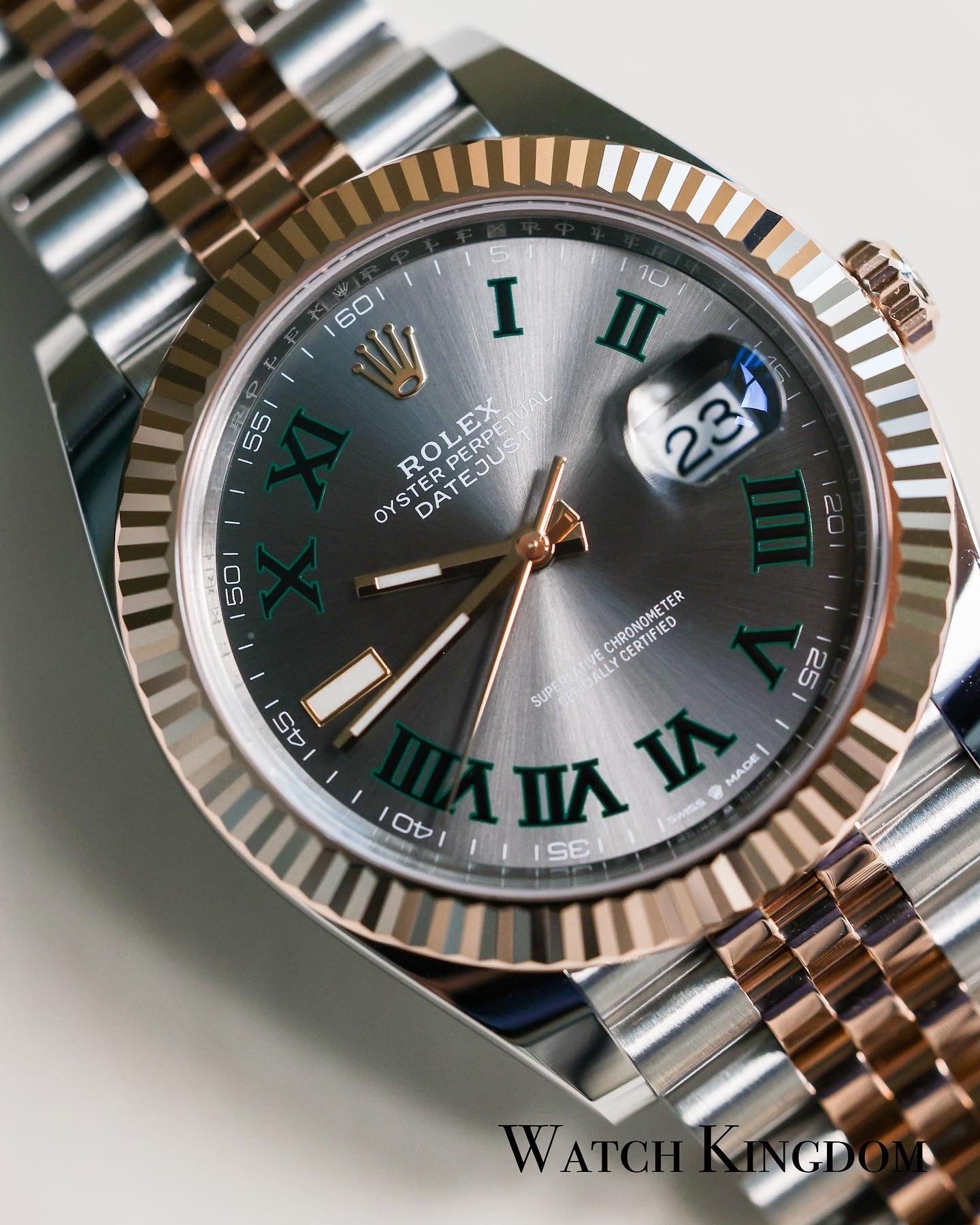 2023 Rolex Datejust 41 Fluted Jubilee Two Tone Rose Gold