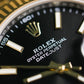 2023 Rolex Datejust 41 Black Index Dial Fluted Jubilee Two Tone Yellow Gold
