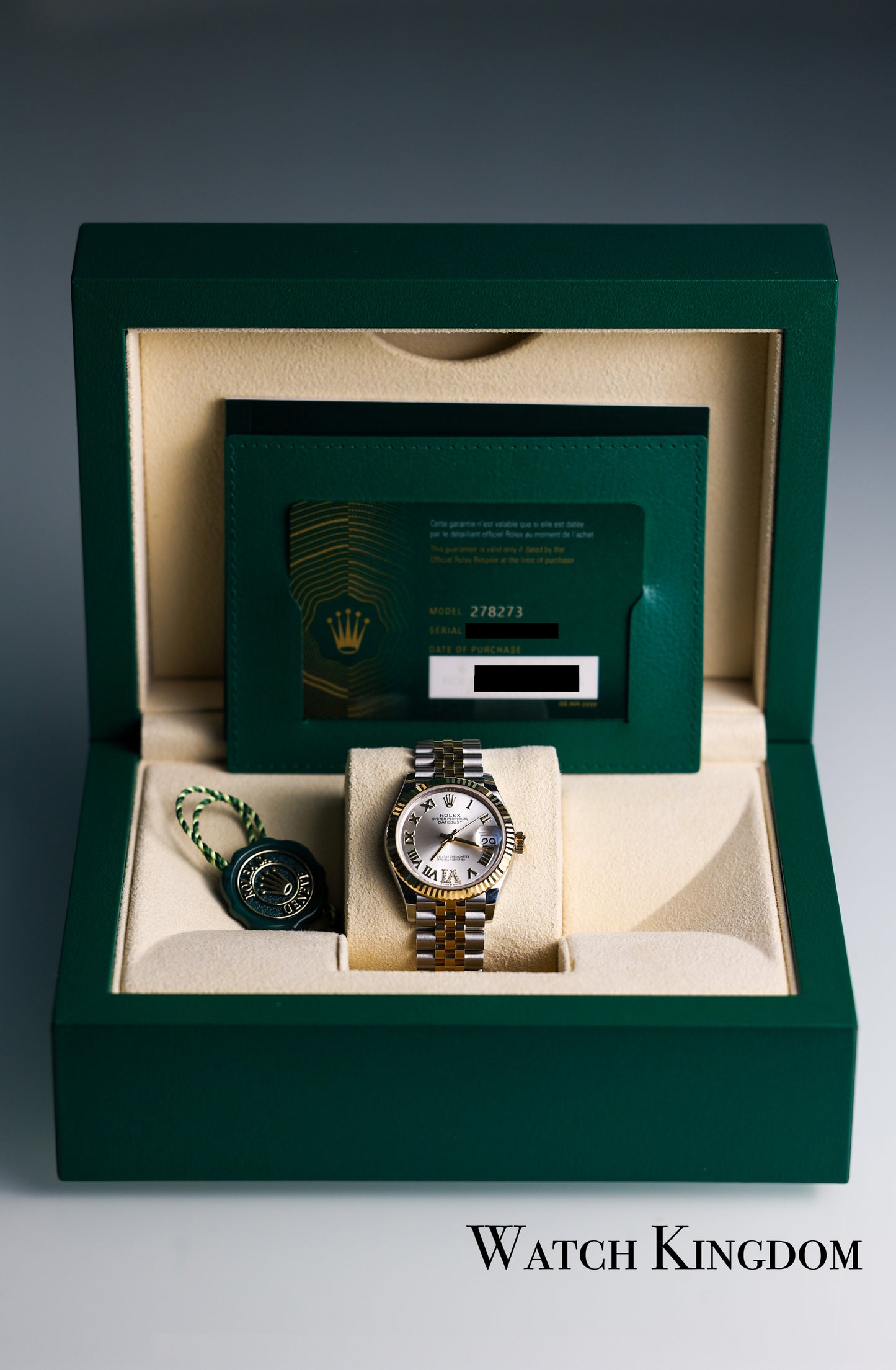 2023 Rolex Datejust 31 Silver Dial Two Tone Yellow Gold Fluted Jubilee