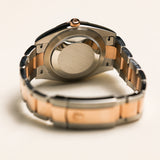 2022 Rolex Datejust 41 Chocolate Dial Diamonds Fluted Oyster Bracelet Two Tone Rose Gold