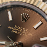 2022 Rolex Datejust 41 Chocolate Dial Fluted Jubilee Two Tone Rose Gold