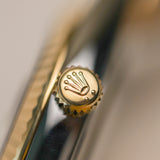 2022 Rolex Datejust 41 Black Diamonds Dial Fluted Jubilee Two Tone Yellow Gold