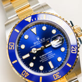 2023 Rolex Blue Submariner Date Two Tone Yellow Gold
