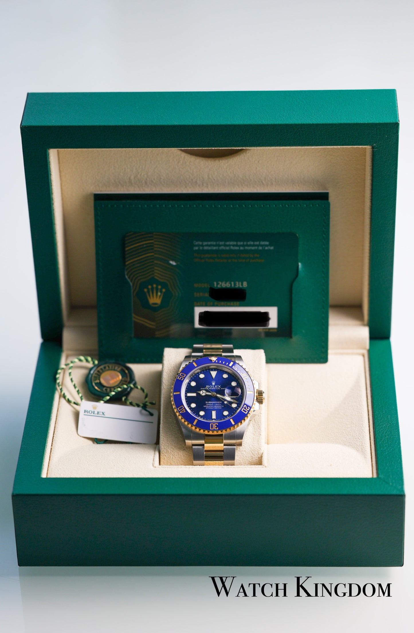 2023 Rolex Blue Submariner Date Two Tone Yellow Gold