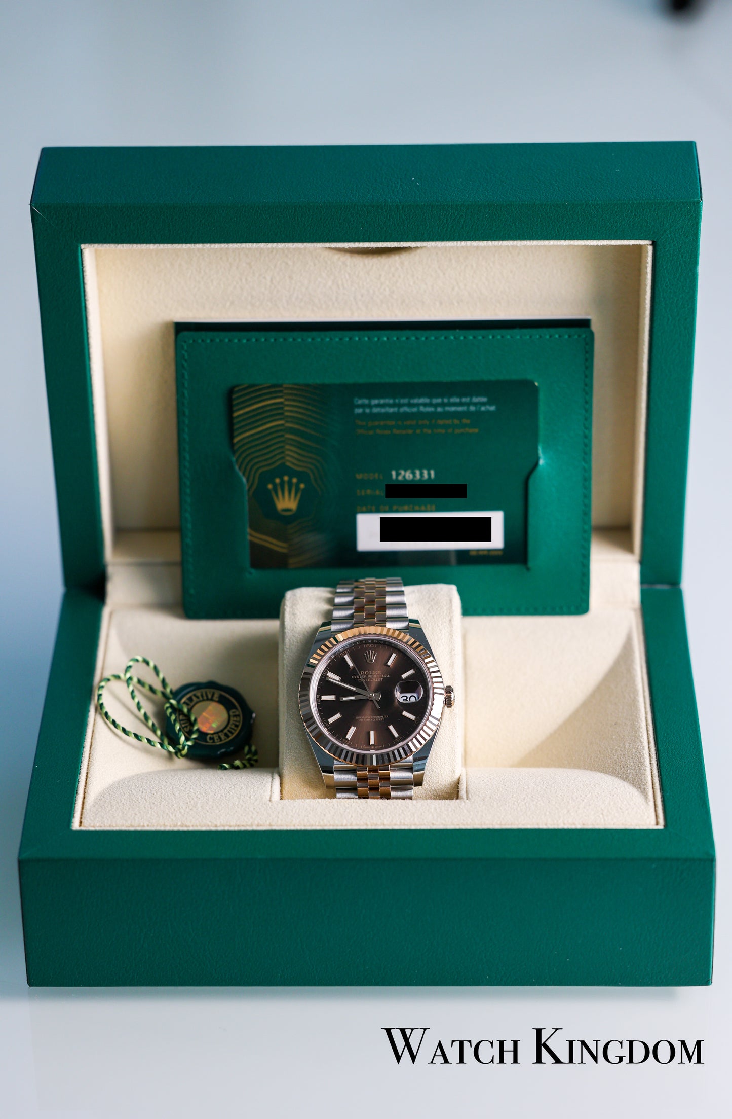 2022 Rolex Datejust 41 Chocolate Dial Fluted Jubilee Two Tone Rose Gold