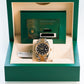 2022 Rolex Datejust 41 Black Diamonds Dial Fluted Jubilee Two Tone Yellow Gold