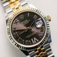 2023 Rolex Datejust 31 Dark Grey Dial Fluted Jubilee Two Tone Yellow Gold