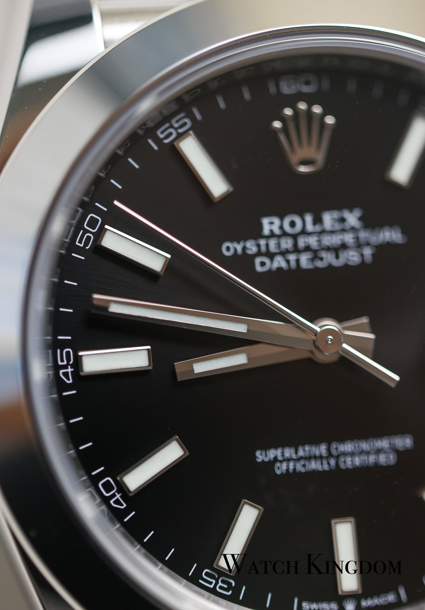 2022 Rolex Datejust 41 Black Dial Index Smooth Bezel Jubilee