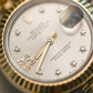 2022 Rolex Datejust 28 Silver With Diamonds Dial Fluted Jubilee Two Tone Yellow Gold