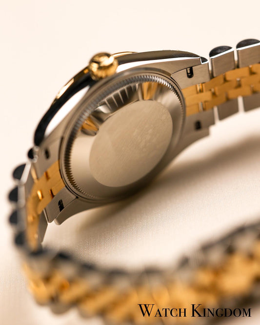 2022 Rolex Datejust 31 Champagne Dial With Diamonds Fluted Jubilee Two Tone Yellow Gold