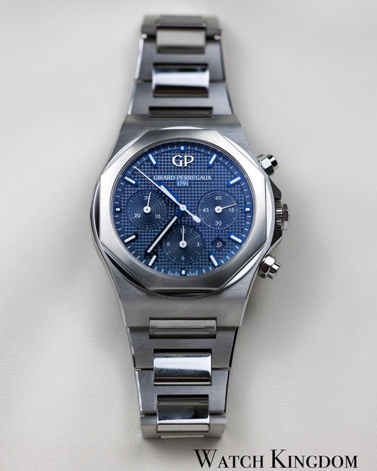 2021 Girard Perregaux Laureato Chronograph Blue Dial