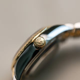 2022 Rolex Datejust 28 Silver With Diamonds Dial Fluted Jubilee Two Tone Yellow Gold