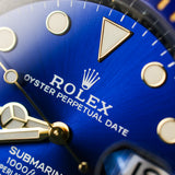2021 Rolex Blue Submariner Date Two Tone Yellow Gold
