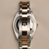 2022 Rolex Datejust 41 Chocolate Dial Diamonds Fluted Oyster Bracelet Two Tone Rose Gold