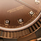 2022 Rolex Datejust 41 Chocolate Dial Diamonds Fluted Oyster Bracelet Two Tone Rose Gold