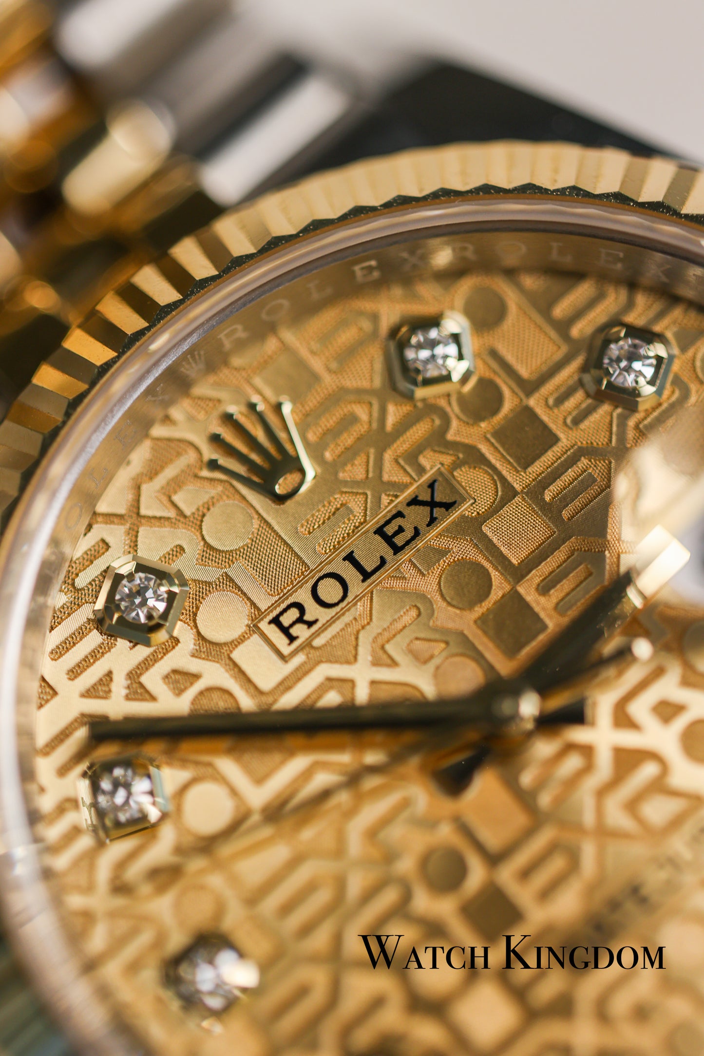 2022 Rolex Datejust 36 Champagne Dial Fluted Jubilee Two Tone Yellow Gold