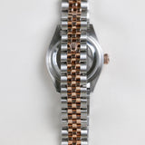 2022 Rolex Datejust 28 Rose-Colour Dial Fluted Jubilee Two Tone Rose Gold