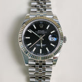 2022 Rolex Datejust 41 Fluted Jubilee Black Index Dial