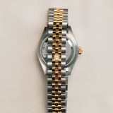 2022 Rolex Datejust 28 Silver With Diamonds Dial Fluted Jubilee Two Tone Yellow Gold