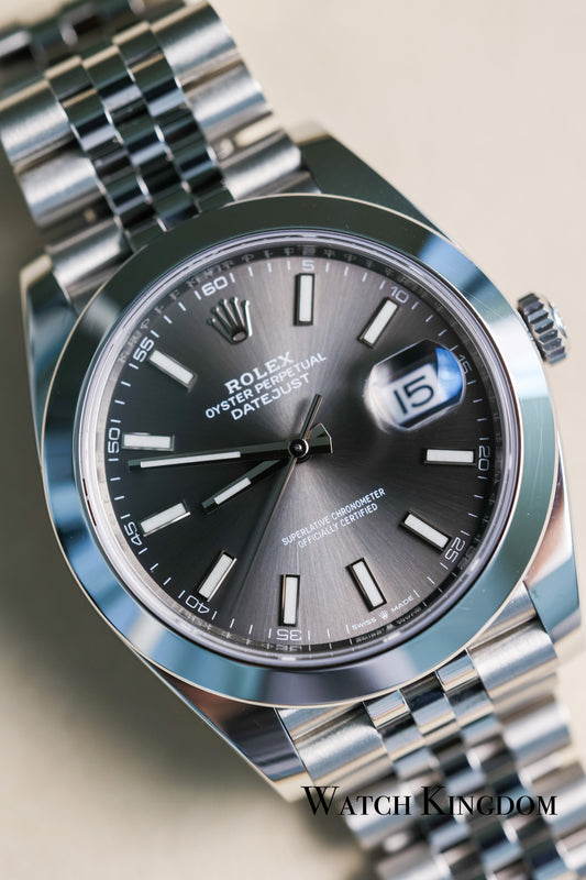 2020 Rolex Slate Dial Smooth Bezel Jubilee