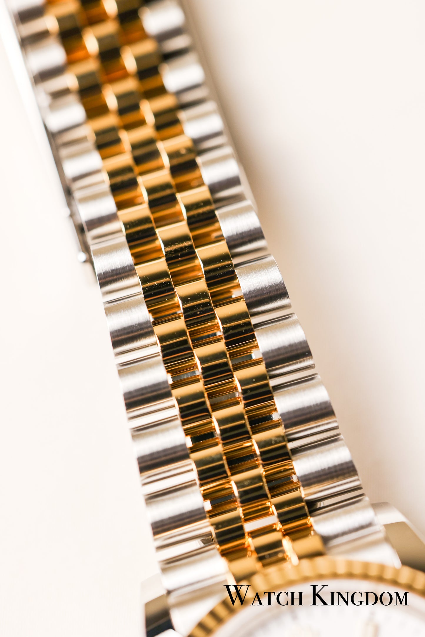 2023 Rolex Datejust 36 White Dial Fluted Jubilee Two Tone Yellow Gold