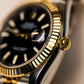 2023 Rolex Datejust 41 Black Dial Fluted Jubilee Two Tone Yellow Gold
