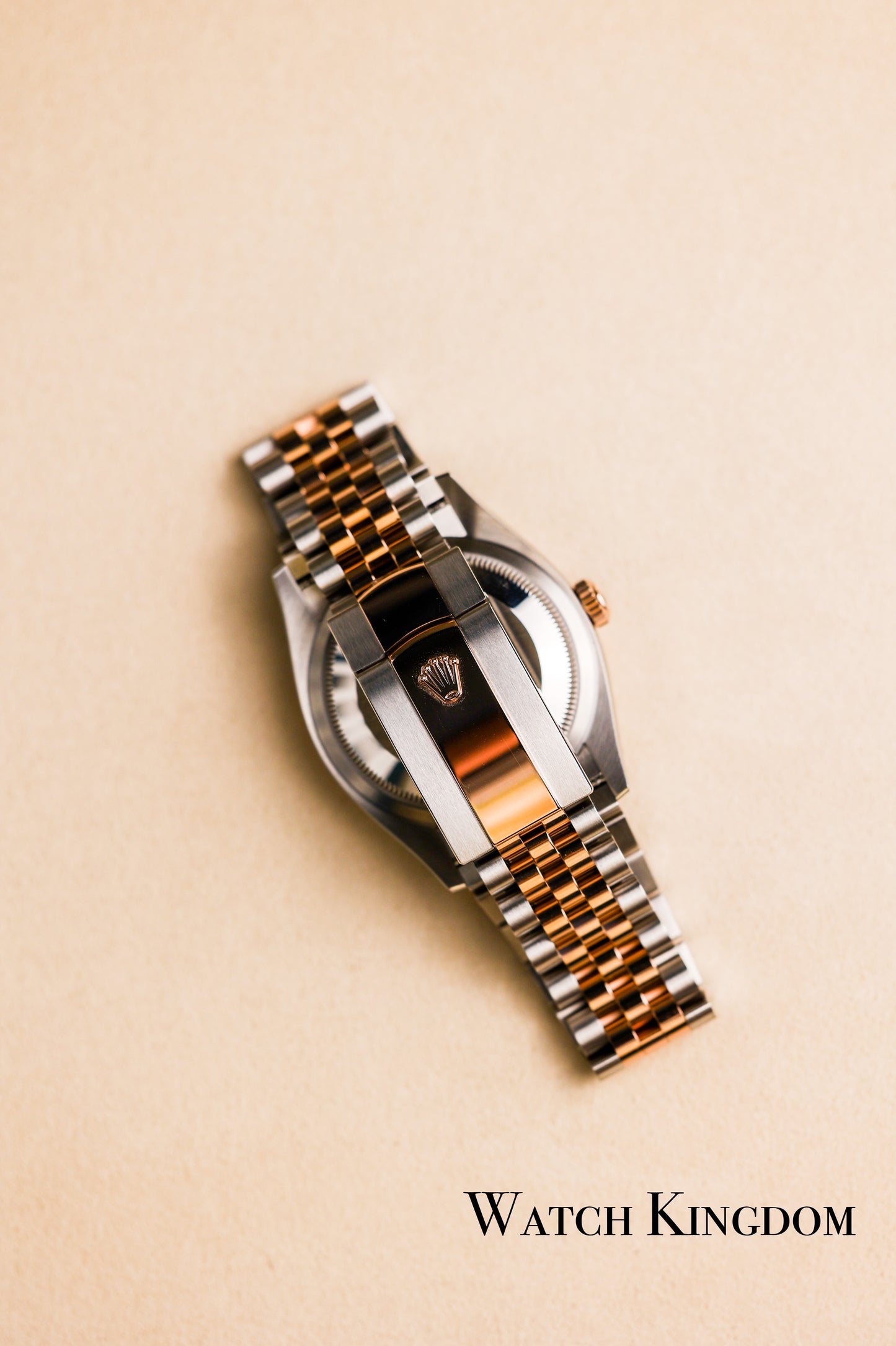 2022 Rolex Datejust 36 Silver Motif Dial Fluted Jubilee Two Tone Rose Gold