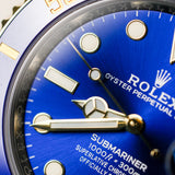 2021 Rolex Blue Submariner Date Two Tone Yellow Gold