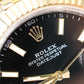 2023 Rolex Datejust 41 Black Dial Fluted Jubilee Two Tone Yellow Gold